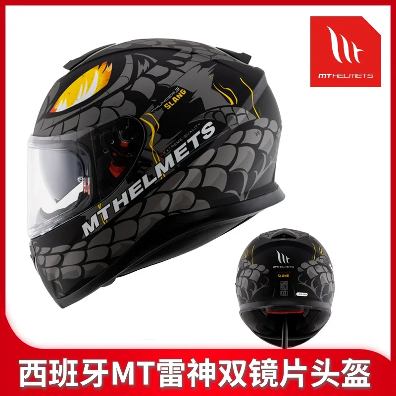 Spain MT Thor 3 Motorcycle Helmet Full Male and Female Double Lens Rider Summer Four-cover Anti-fog Racing 
Spain MT Thor 3 Motorcycle Helmet Full Male and Female Double Lens Rider Summer Four-cover Anti-fog Racing