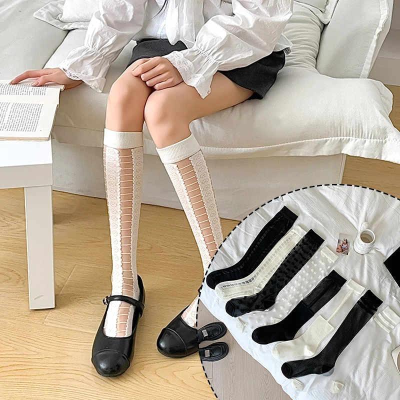 New Ultra-thin Knee High Socks Cute Solid Color Polka Dot Long Socks Summer Soft Transparent JK Lolita Girls Long Stockings
New Ultra-thin Knee High Socks Cute Solid Color Polka Dot Long Socks Summer Soft Transparent JK Lolita Girls Long Stockings