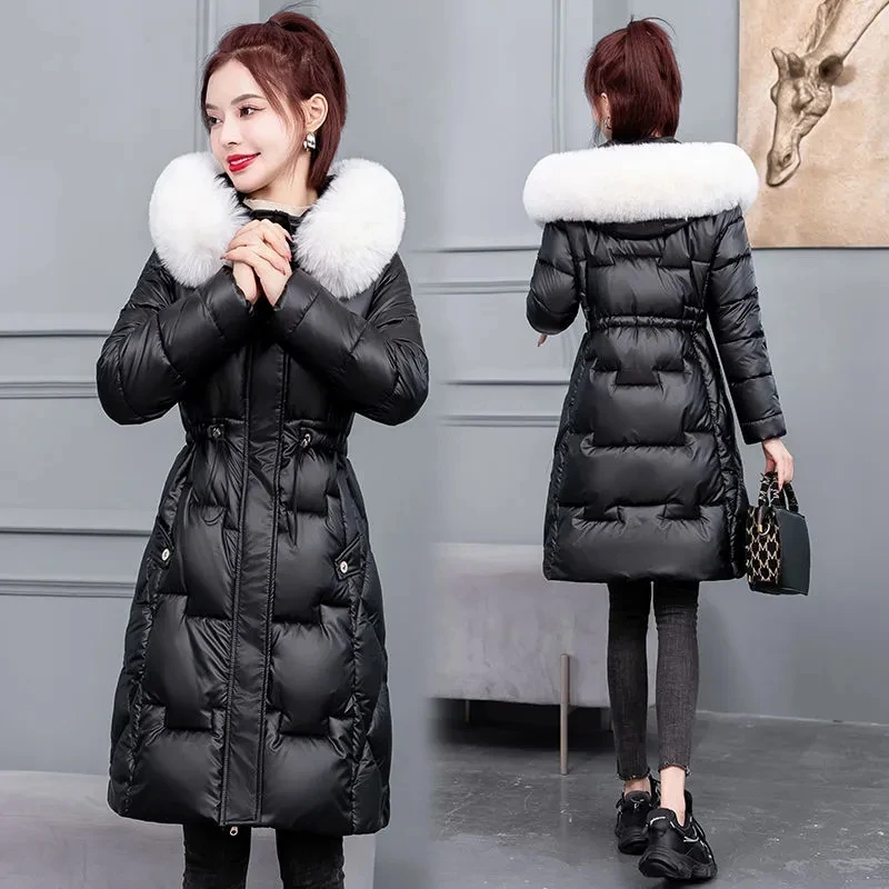 Fashion Fur Collar Down Cotton Jacket Women 2023 Autumn aWinter New Thick Large Size Long Hooded Warm Padded Coat Female Parkas
Fashion Fur Collar Down Cotton Jacket Women 2023 Autumn aWinter New Thick Large Size Long Hooded Warm Padded Coat Female Parkas