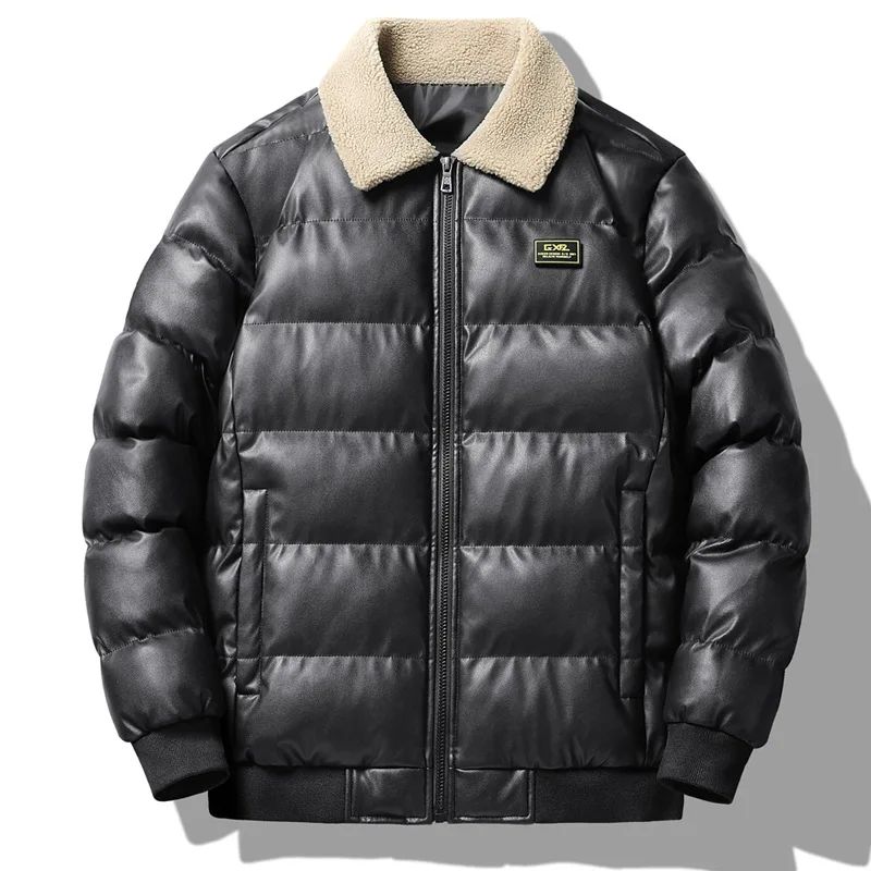 Winter Thick Leather Jacket Men Stand Collar Slim Pu Leather Jacket Fashion Motorcycle Causal Coat Mens Moto Biker Leather Coat
Winter Thick Leather Jacket Men Stand Collar Slim Pu Leather Jacket Fashion Motorcycle Causal Coat Mens Moto Biker Leather Coat