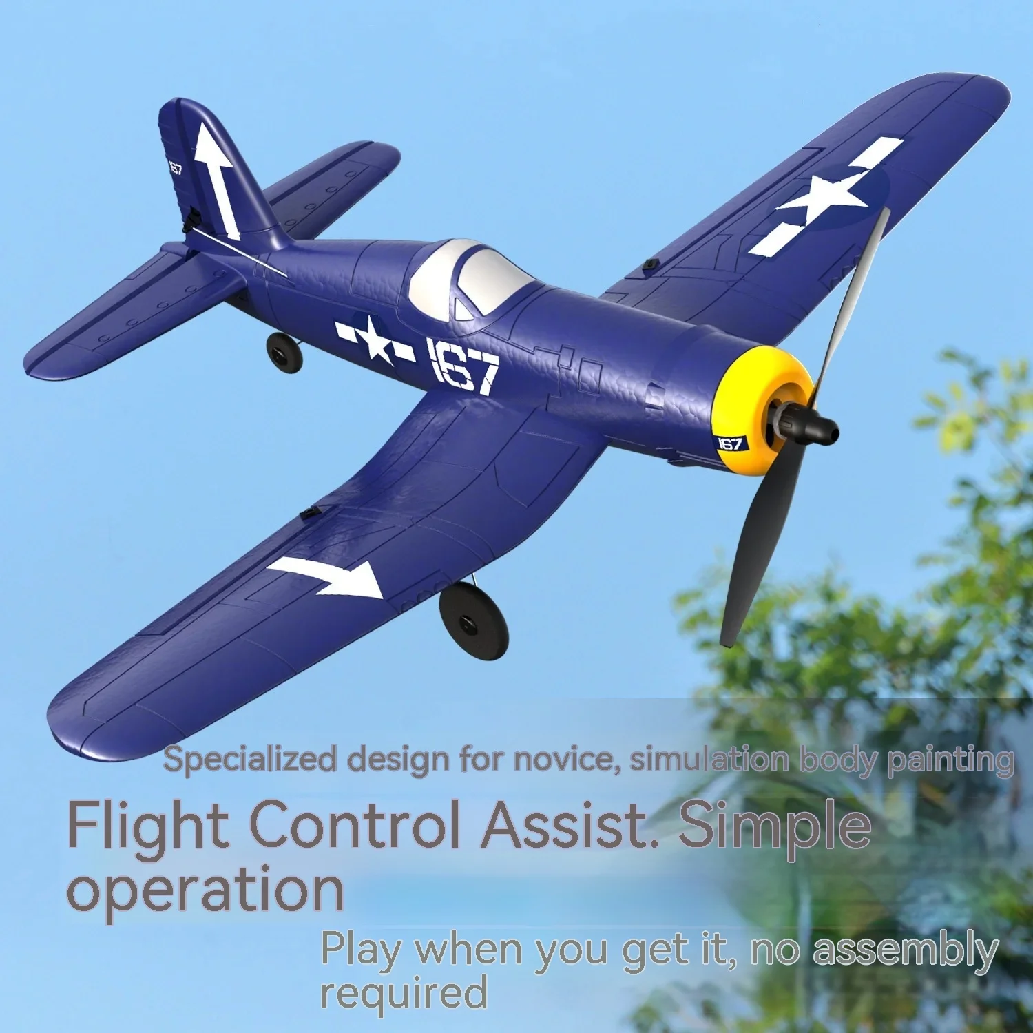 

New Remote Control Aircraft Bf-109 Fighter Propeller Four Channel Fixed Wing Foam Fall Resistant Rc Aircraft Model Outdoor Toy