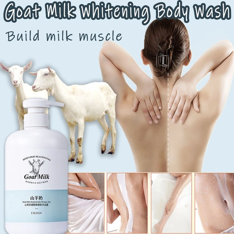 Goat Milk Sunscreen Whitening Body Wash Niacinamide Brightening Even Skin Tone Improve Dry Rough Skin
Goat Milk Sunscreen Whitening Body Wash Niacinamide Brightening Even Skin Tone Improve Dry Rough Skin