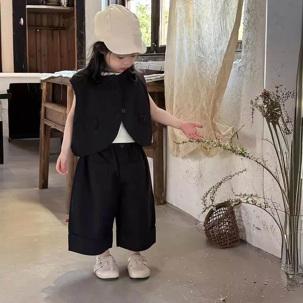 Детский однотонный жилет с надписью, простой и милый жилет в Корейском стиле для девочек и мальчиков, лето 2024
Детский однотонный жилет с надписью, простой и милый жилет в Корейском стиле для девочек и мальчиков, лето 2024