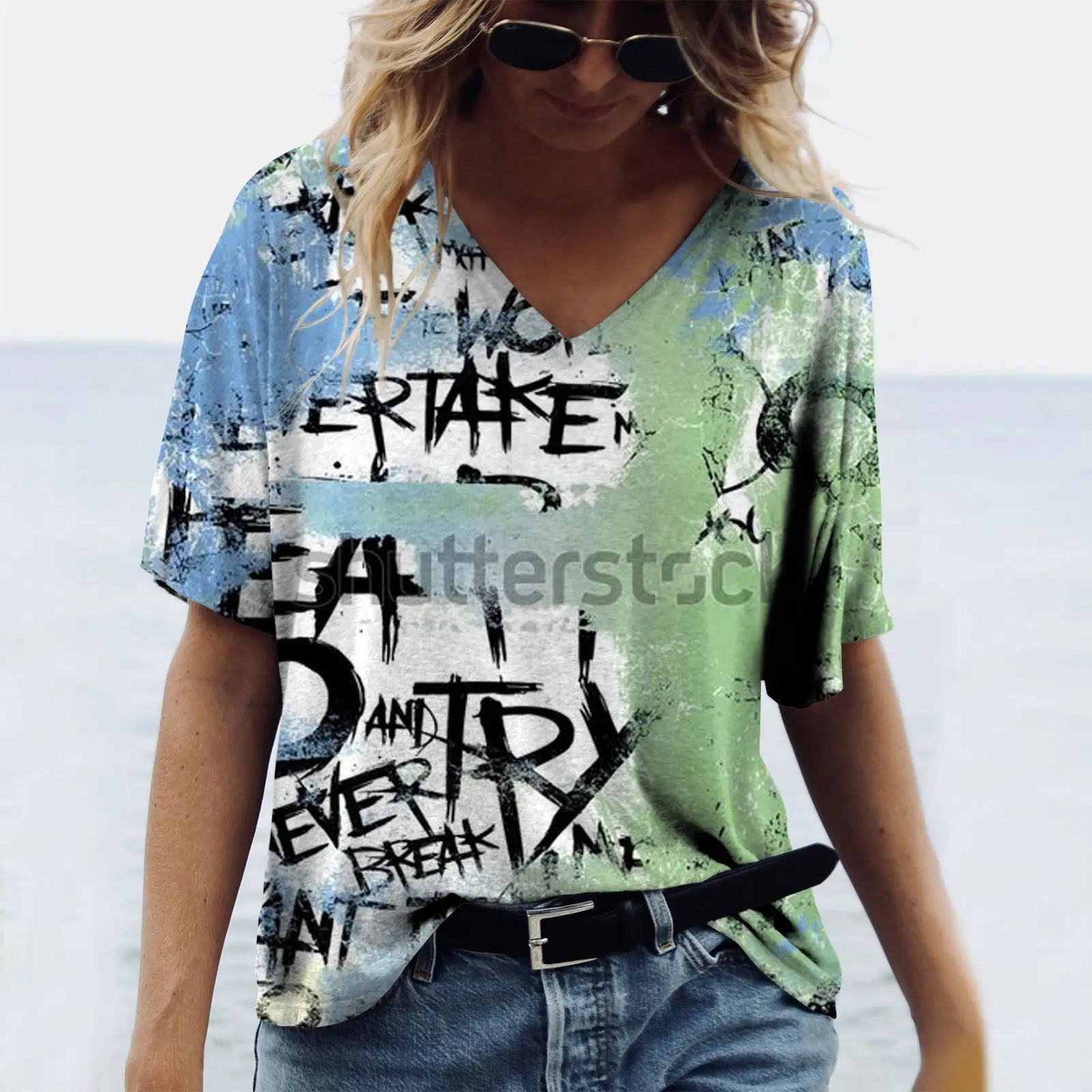Oversized 3d Print Women's T-shirt Casual Loose Short-sleeved Top Tee Ladies V-neck Tshirt 2xl Streetwear Clothes Summer 2023
Oversized 3d Print Women's T-shirt Casual Loose Short-sleeved Top Tee Ladies V-neck Tshirt 2xl Streetwear Clothes Summer 2023