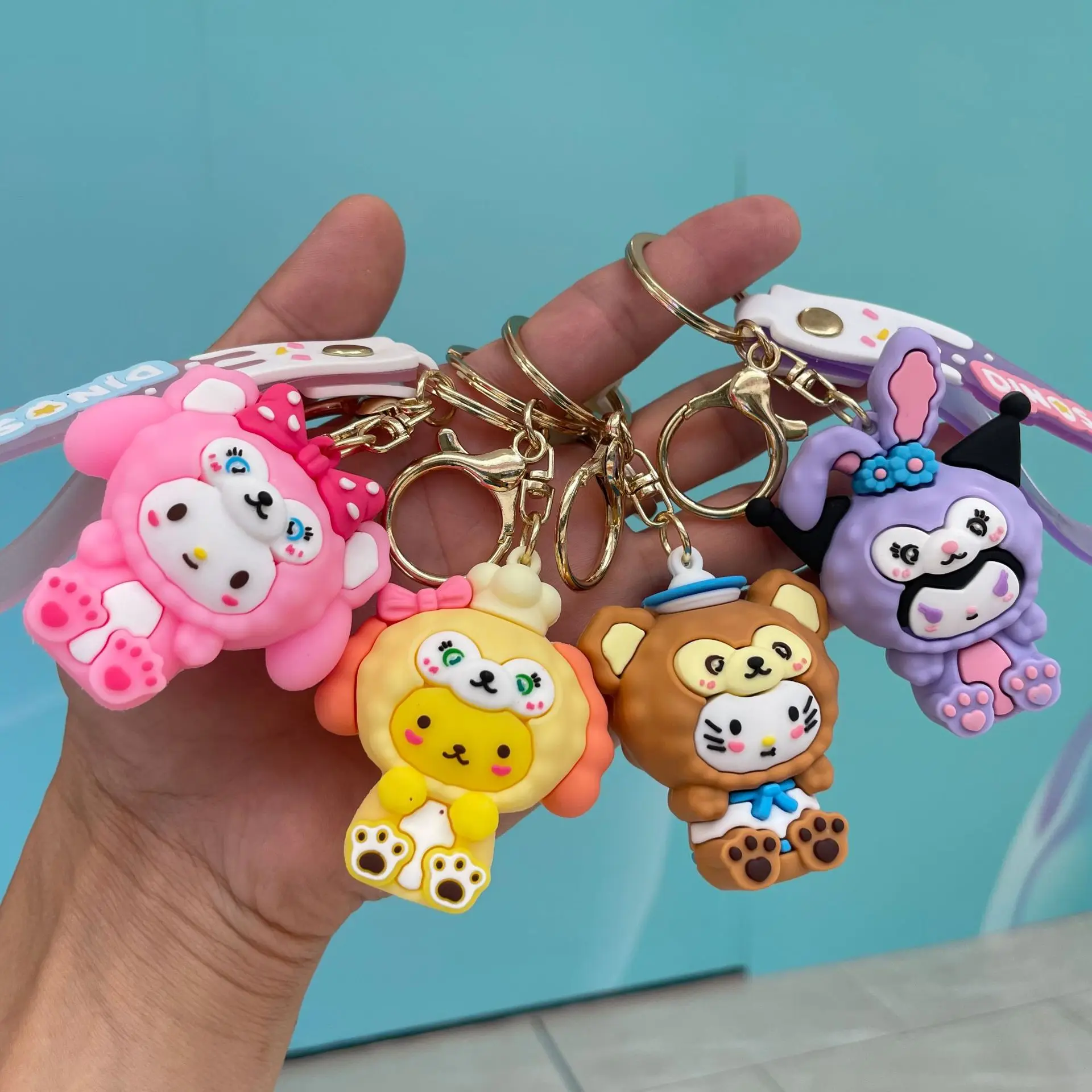 Sanrio Keychain Bag Pendant Kuromi Melody Cinnamoroll Car Key Sanrio Accessories Set Ring Backpack Birthday Gifts
Sanrio Keychain Bag Pendant Kuromi Melody Cinnamoroll Car Key Sanrio Accessories Set Ring Backpack Birthday Gifts
