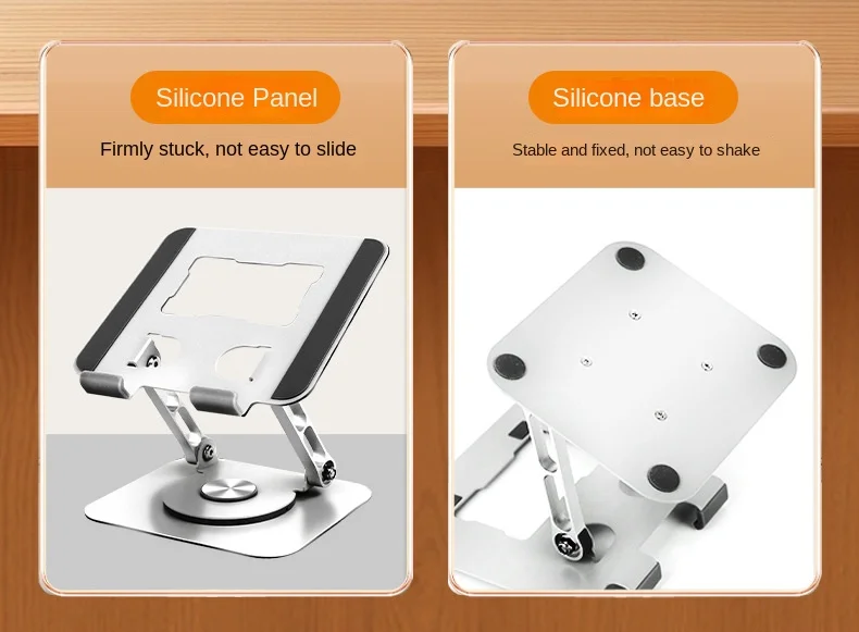 Foldable Tablet Bracket Stand 360 Degree Rotating Portable Laptop Bracket Hollow Heat Dissipation Height Adjustable Accessories Foldable Tablet Bracket Stand 360 Degree Rotating Portable Laptop Bracket Hollow Heat Dissipation Height Adjustable Accessories