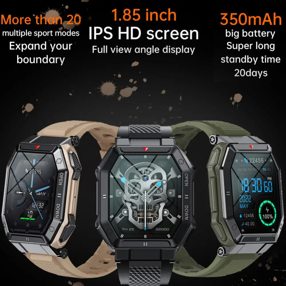 K55 Smart Watch Outdoor Sport Fitness Bracelet Super Long Standby Wristwatch Health Monitoring Waterproof Smartwatch For Android
K55 Smart Watch Outdoor Sport Fitness Bracelet Super Long Standby Wristwatch Health Monitoring Waterproof Smartwatch For Android