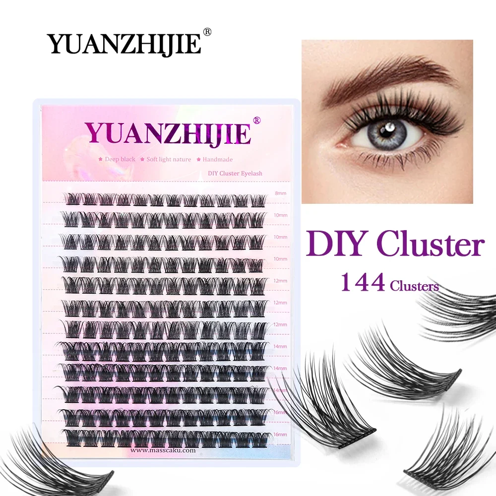 YUANZHIJIE DIY Cluster Eyelash Extension Wispy Lash Fluffy Individual Premade fans 0.07 Russian Volume Mink Bundle Lashes Makeup
YUANZHIJIE DIY Cluster Eyelash Extension Wispy Lash Fluffy Individual Premade fans 0.07 Russian Volume Mink Bundle Lashes Makeup
