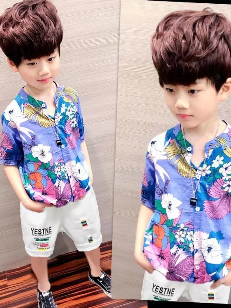 New Boy Clothing Set Summer Floral Short Sleeve Shirt+Shorts Boy Casual Clothes Gentleman 2Pcs Suit Kids Outfit Fashion2-10Yea
New Boy Clothing Set Summer Floral Short Sleeve Shirt+Shorts Boy Casual Clothes Gentleman 2Pcs Suit Kids Outfit Fashion2-10Yea
