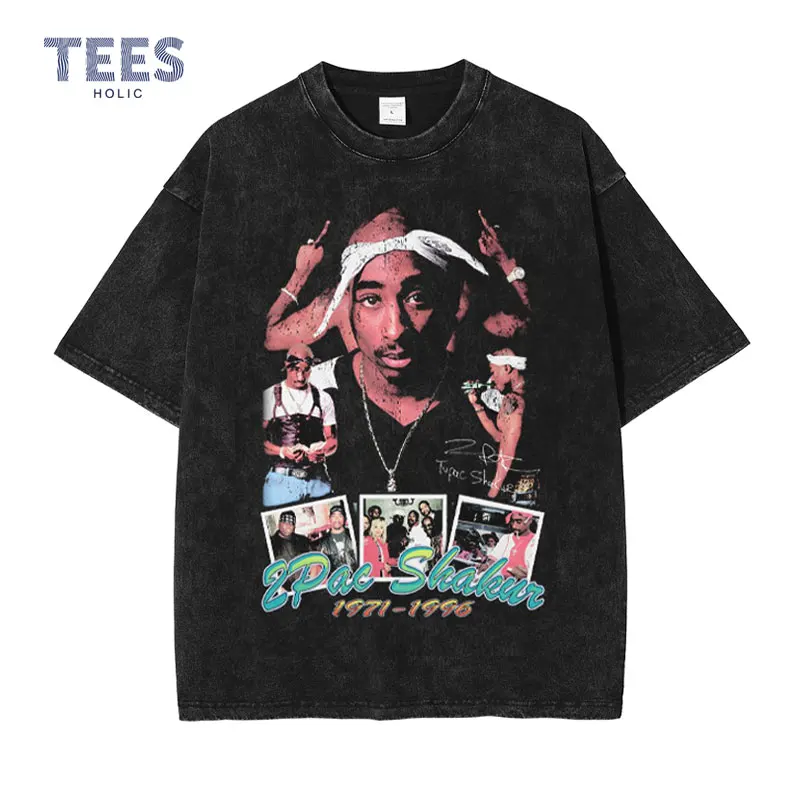 Hip Hop 2Pac T Shirt Tupac Vintage Washed Rapper Amaru Shakur T-shirts Oversized Old School Tshirts Makaveli Retro Tops Tees Men
Hip Hop 2Pac T Shirt Tupac Vintage Washed Rapper Amaru Shakur T-shirts Oversized Old School Tshirts Makaveli Retro Tops Tees Men