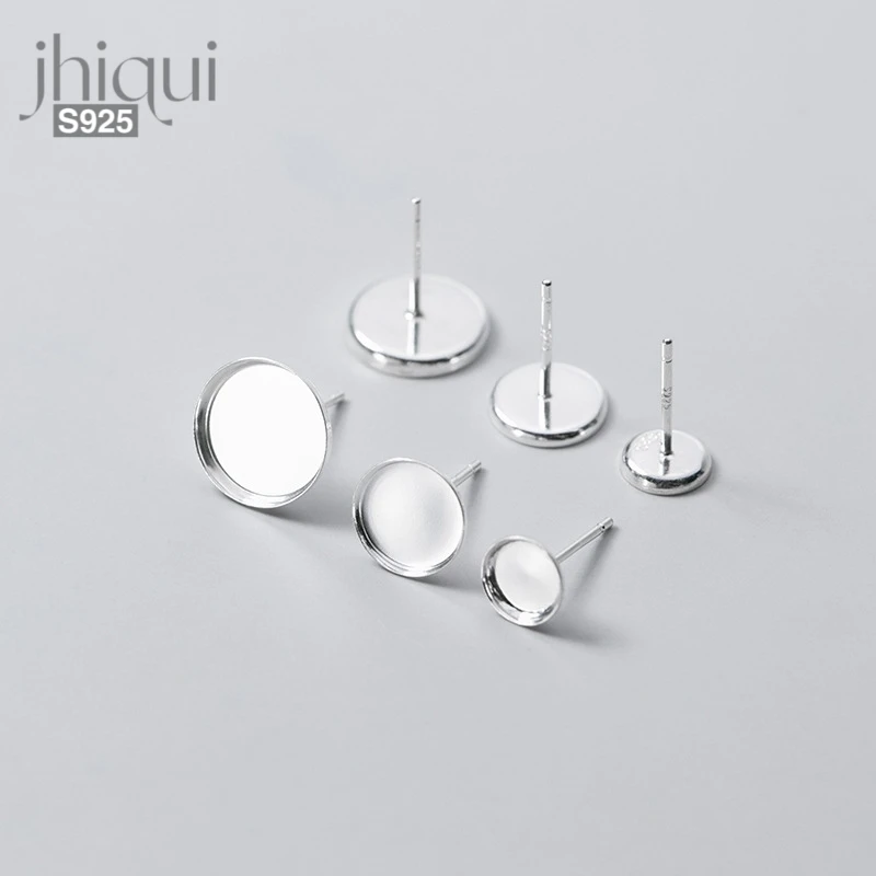 1 pairs 6/8/10mm 925 Sterling Silver Stud Earring Setting Base for DIY Earring Making Fine Jewelry
1 pairs 6/8/10mm 925 Sterling Silver Stud Earring Setting Base for DIY Earring Making Fine Jewelry