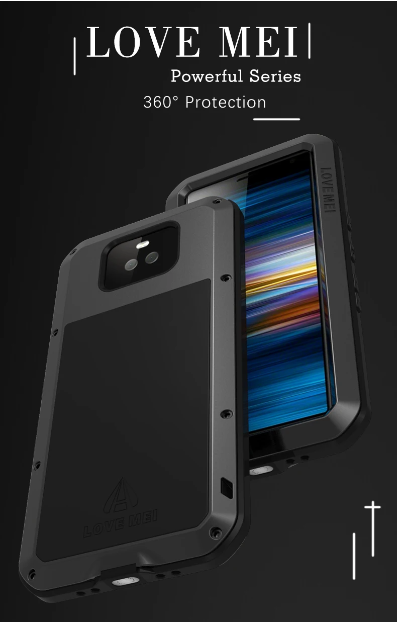 New Full Body Protector 3Proof Metal Armor Case For Sony Xperia 10 Xperia 10 Plus+Powerful Glass Shockproo Rugged Cover
New Full Body Protector 3Proof Metal Armor Case For Sony Xperia 10 Xperia 10 Plus+Powerful Glass Shockproo Rugged Cover