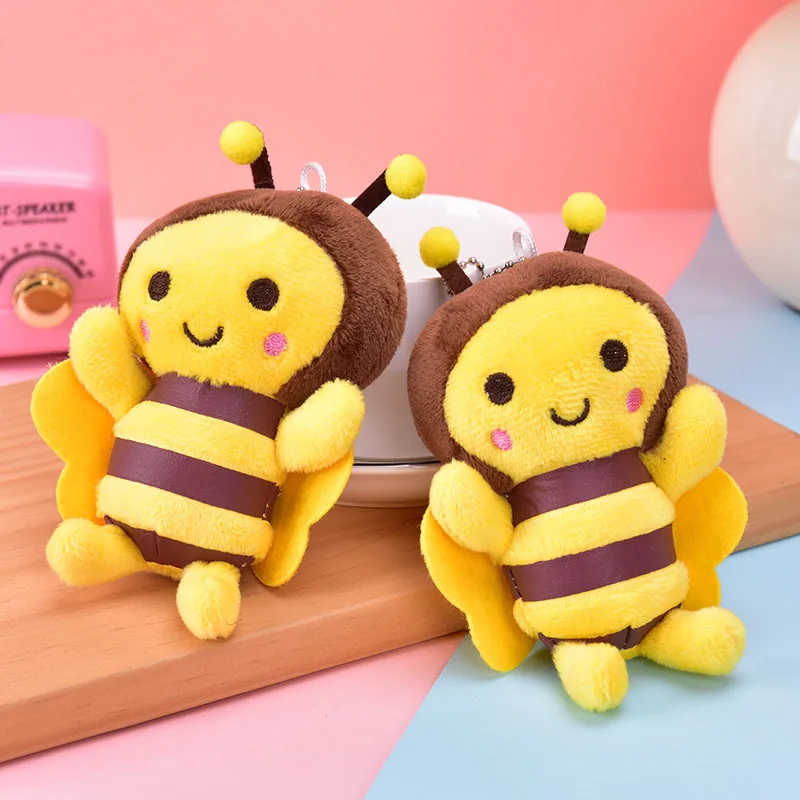 

15CM Bee Festival Plush Doll Animation Bee Festival Gift Activity Decoration Plush Small Pendant Plush Bee Doll Bag Pendant
