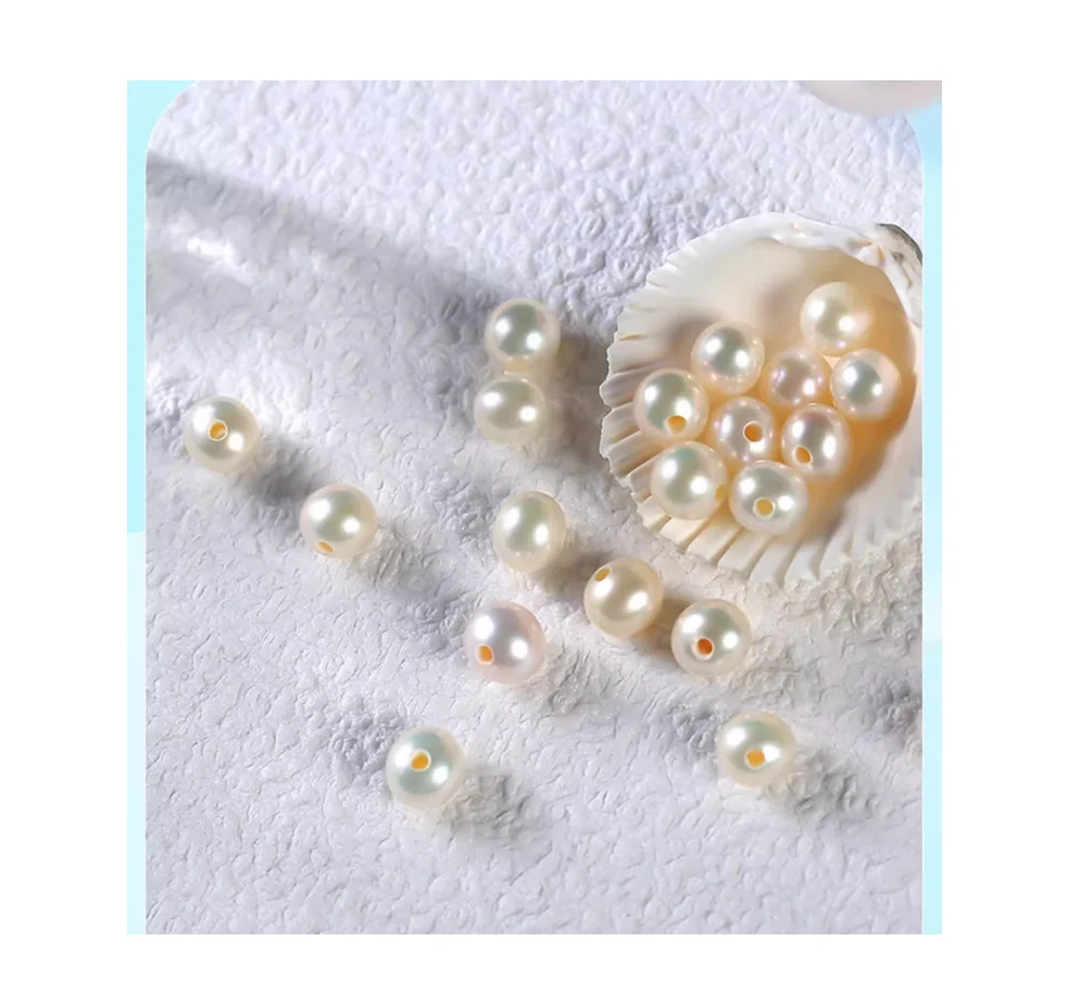 

Charming 6-7mm South Sea White Pearl & Loose Pearl & Full drilled & 20 Pcs Pearls