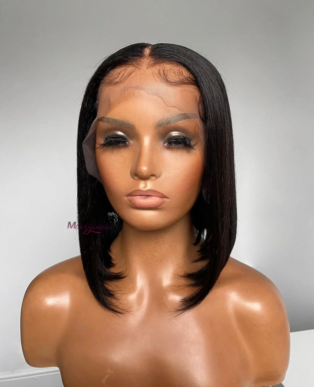 

Straight Short Bob Human Hair Wigs Malaysian Glueless 13X4 Lace Front Wig For Women Transparent Lace 4x4 Closure Wig Pre Plucked