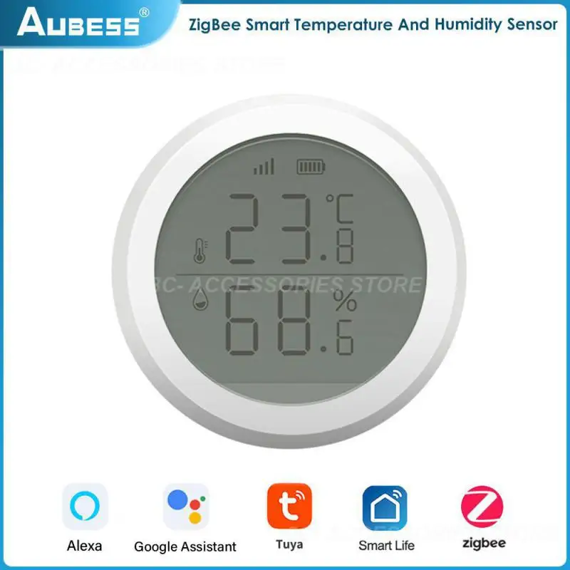 

Temperature Sensor Battery Powered Wireless Home Automation Scene Security Alarm Tuya Humidity Sensor Smart Home