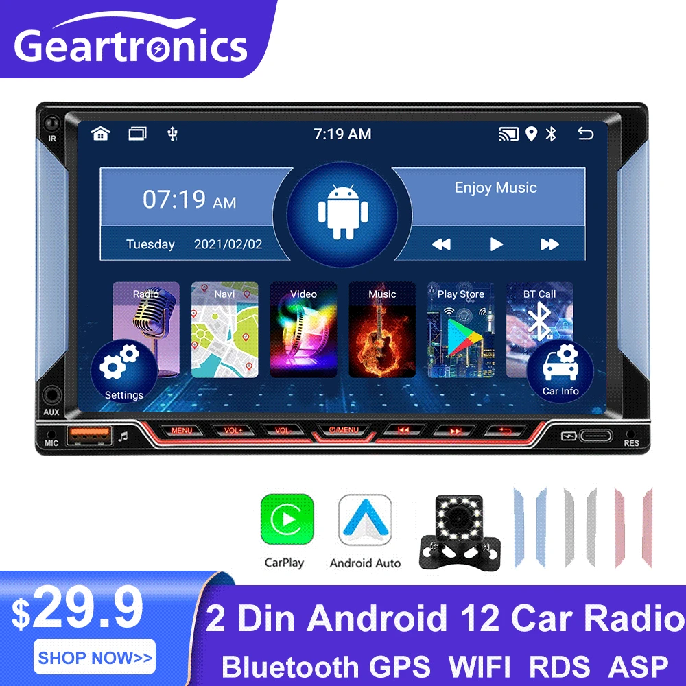 Автомагнитола 2 Din, универсальный мультимедийный видеоплеер на Android 12, с 7 "экраном, GPS, для Volkswagen, Nissan, Hyundai, Kia, Toyota
Автомагнитола 2 Din, универсальный мультимедийный видеоплеер на Android 12, с 7 "экраном, GPS, для Volkswagen, Nissan, Hyundai, Kia, Toyota