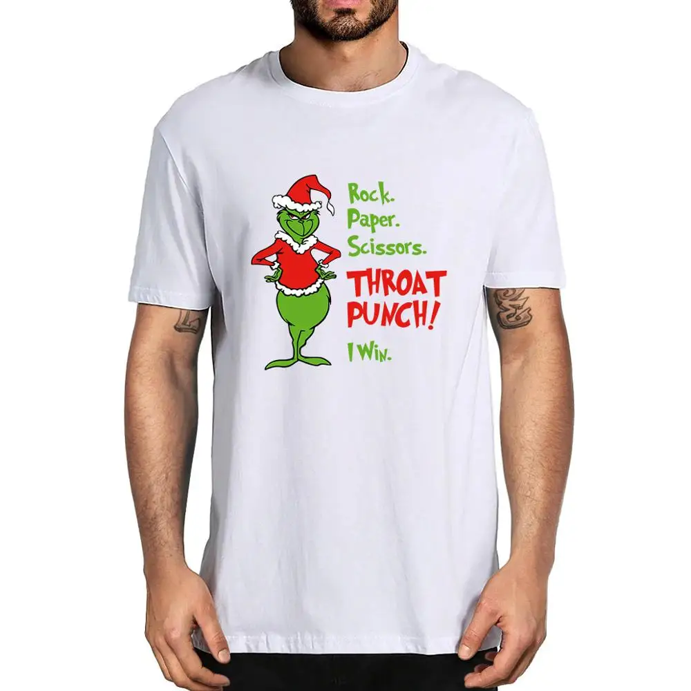 Unisex Cotton Shirts A Rock Paper Scissors Throat Punch I Win Christmas Gift Men's 100% Cotton T-Shirt Women Top Tee
Unisex Cotton Shirts A Rock Paper Scissors Throat Punch I Win Christmas Gift Men's 100% Cotton T-Shirt Women Top Tee