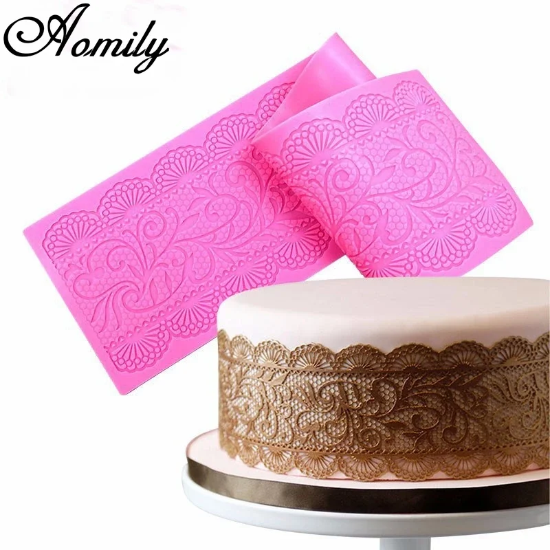 Aomily Lace Flower Wedding Cake Silicone Beautiful Flower Lace Fondant Mold Mousse Sugar craft Icing Mat Pad Pastry Baking Tool
Aomily Lace Flower Wedding Cake Silicone Beautiful Flower Lace Fondant Mold Mousse Sugar craft Icing Mat Pad Pastry Baking Tool