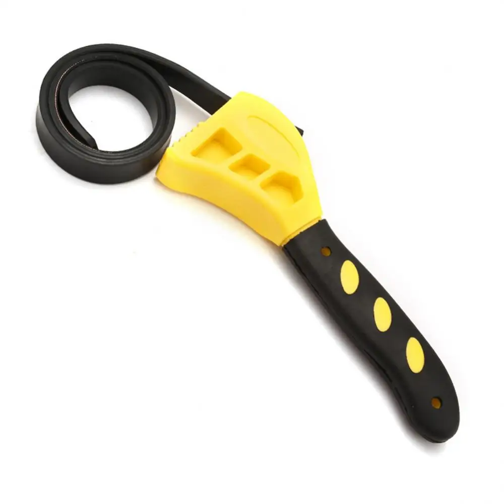 

Belt Wrench Oil Filter Puller Strap Spanner Chain Wrench Strap Opener Adjustable Strap Opener Cartridge Disassembly Tool