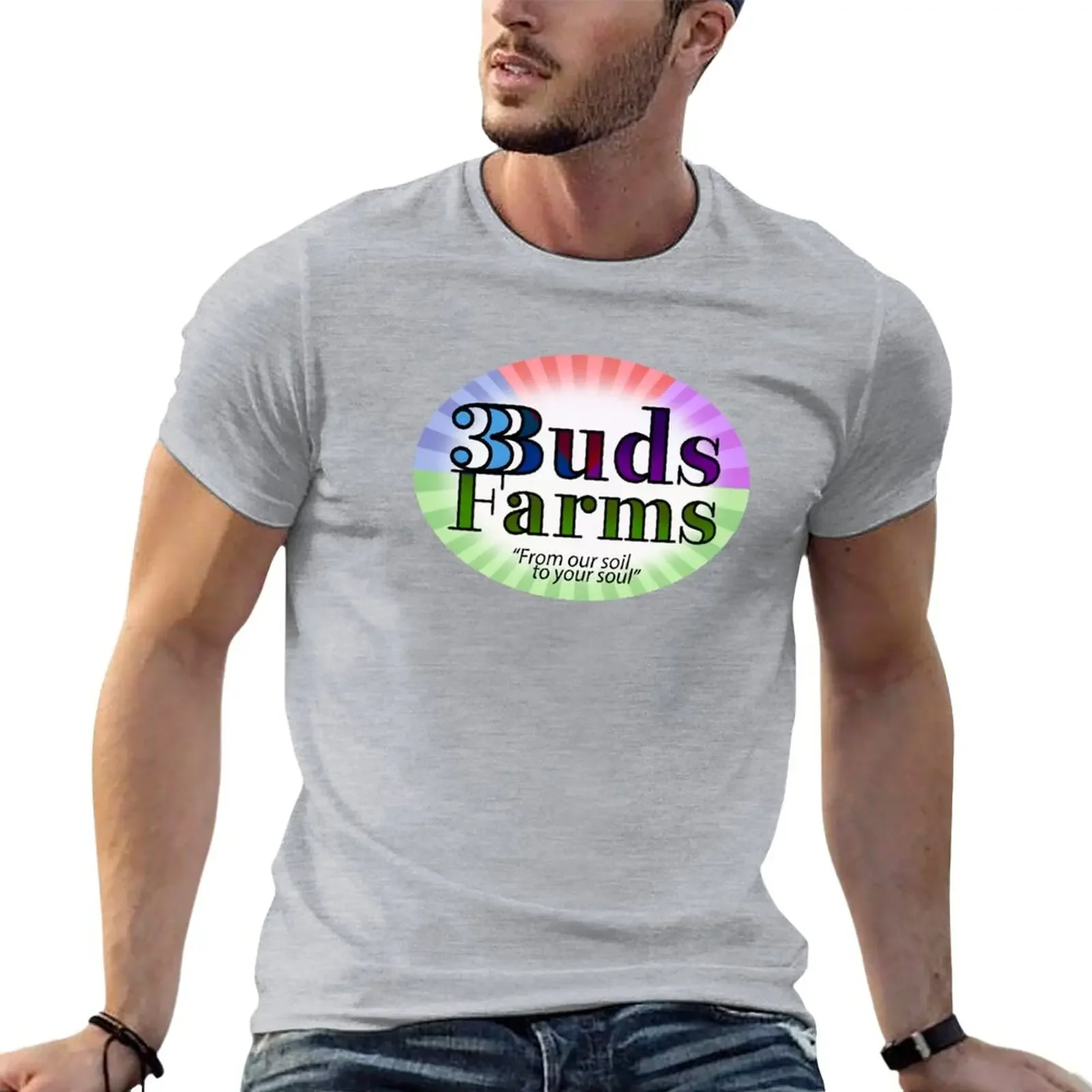 Colorful Three Buds Farms Logo T-Shirt shirts graphic tees Short sleeve tee Men's t-shirts
Colorful Three Buds Farms Logo T-Shirt shirts graphic tees Short sleeve tee Men's t-shirts