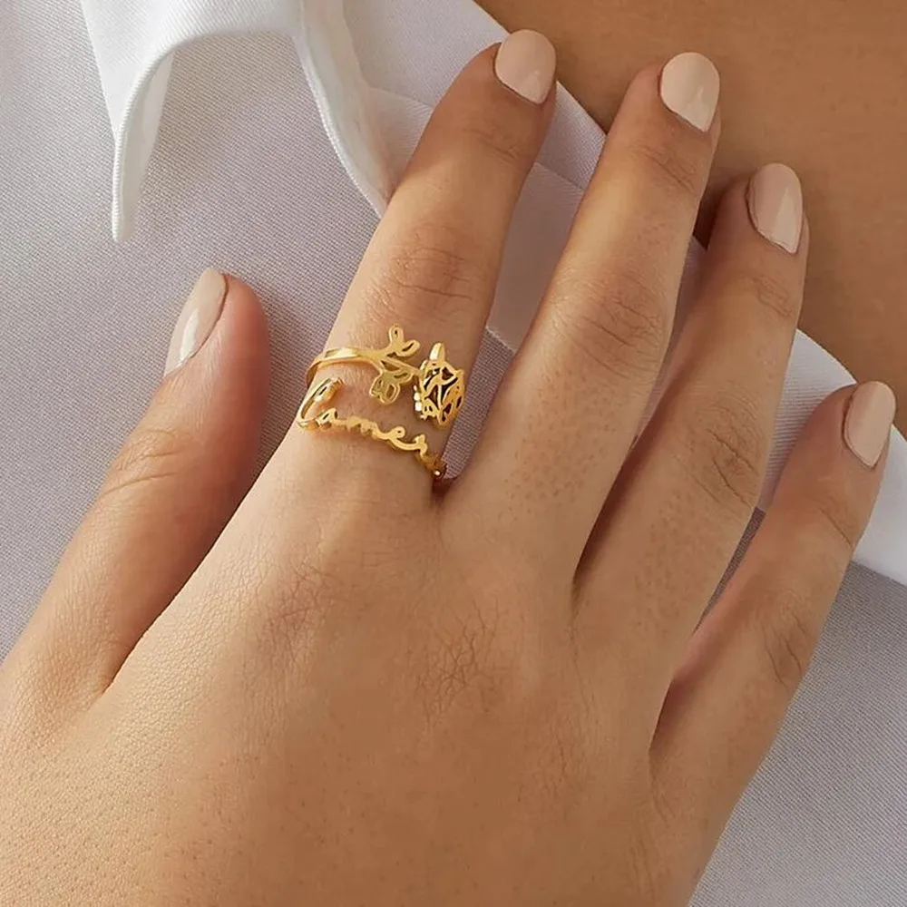Custom Birth Month Flower Ring Adjustable Name Anillos Stainless Steel Personalized Birthonth Jewelry Dating Ring Birthday Gifts
Custom Birth Month Flower Ring Adjustable Name Anillos Stainless Steel Personalized Birthonth Jewelry Dating Ring Birthday Gifts