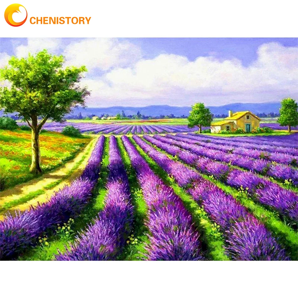 Картина по номерам для домашнего декора CHENISTORY, картина по номерам, лавандовый пейзаж для взрослых, рисование на холсте, ручная роспись, подарок
Картина по номерам для домашнего декора CHENISTORY, картина по номерам, лавандовый пейзаж для взрослых, рисование на холсте, ручная роспись, подарок