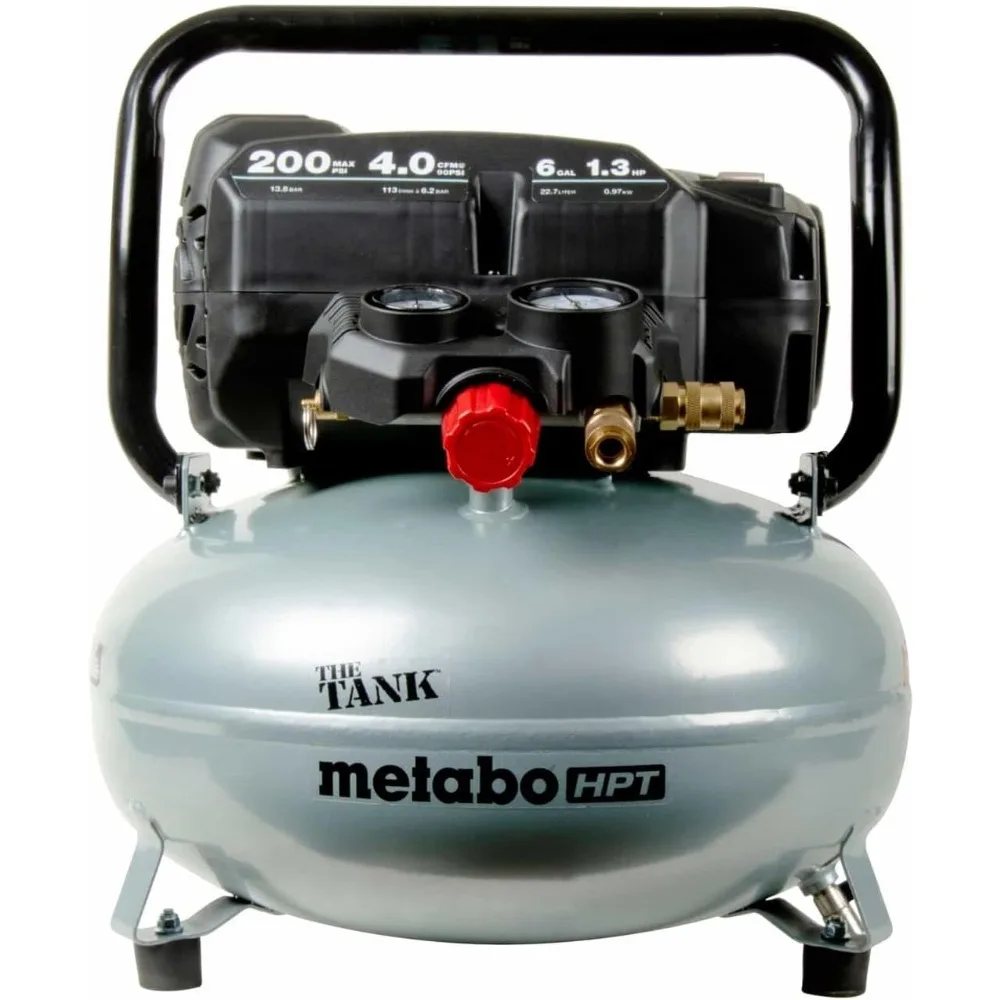 

Metabo HPT Air Compressor THE TANk 200 PSI 6 Gallon Pancake EC914S