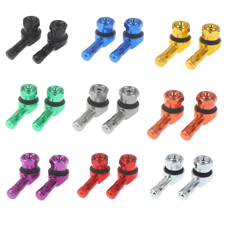 2pcs Motorcycle Rim 90 Degree Angle Aluminum Alloy Valve Motorcycle Wheel Tire Tubeless Valve Stems For Rim Wheel Parts CNC
2pcs Motorcycle Rim 90 Degree Angle Aluminum Alloy Valve Motorcycle Wheel Tire Tubeless Valve Stems For Rim Wheel Parts CNC