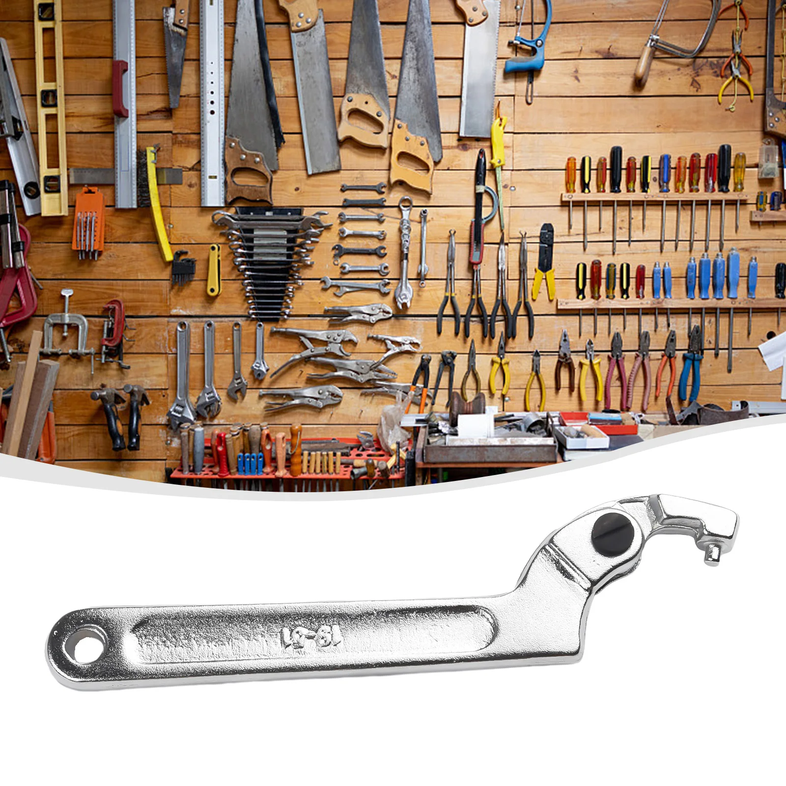 1PCS Adjustable Wrench Hook Spanner Round Head Spanner Key For Bolt Crescent Wrench Water Meter Wrench Light EquipmentHand Tools
1PCS Adjustable Wrench Hook Spanner Round Head Spanner Key For Bolt Crescent Wrench Water Meter Wrench Light EquipmentHand Tools