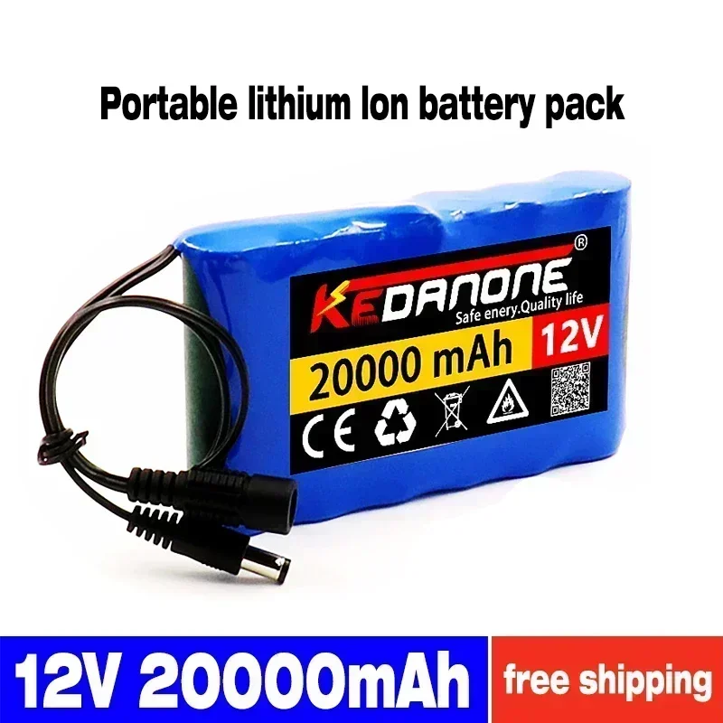 12v 18650 20000mAh DC 12.6V 20Ah Li-Ion Battery with EU Plug 12.6v Charger and 1a DC Bus Header Cable 
12v 18650 20000mAh DC 12.6V 20Ah Li-Ion Battery with EU Plug 12.6v Charger and 1a DC Bus Header Cable