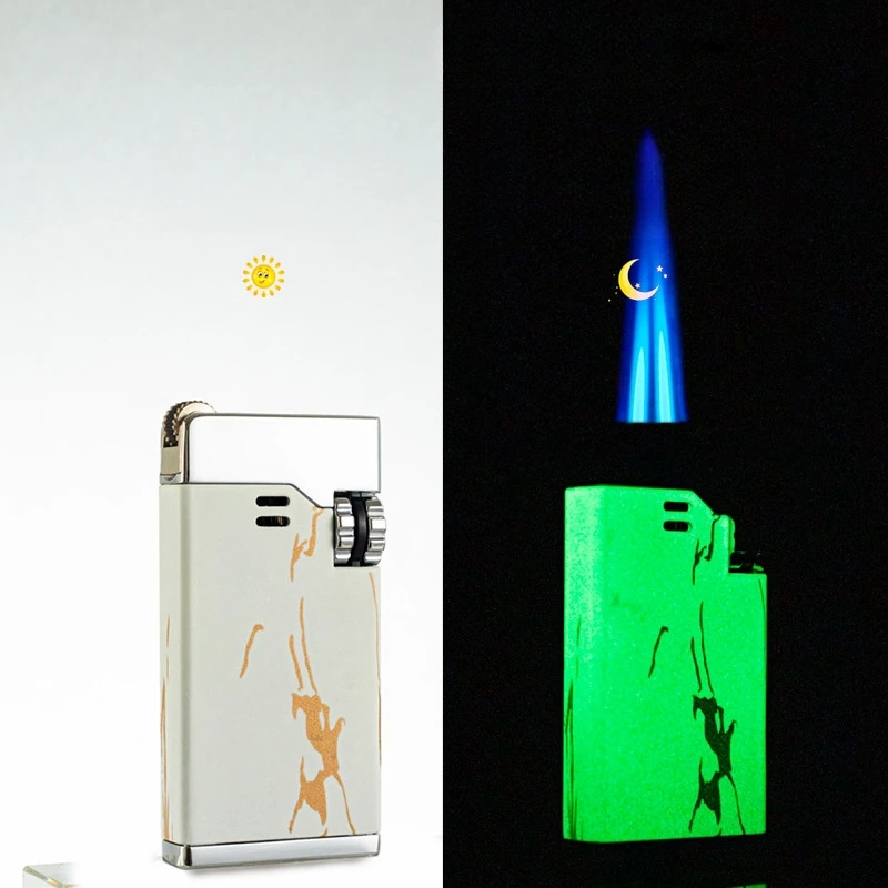 JOBON Metal Windproof Turbo Gas Lighter Cigar Cigarette Accessories 2 Torch Blue Flame Lighters Jet Flame Men's Gift for Smokers
JOBON Metal Windproof Turbo Gas Lighter Cigar Cigarette Accessories 2 Torch Blue Flame Lighters Jet Flame Men's Gift for Smokers