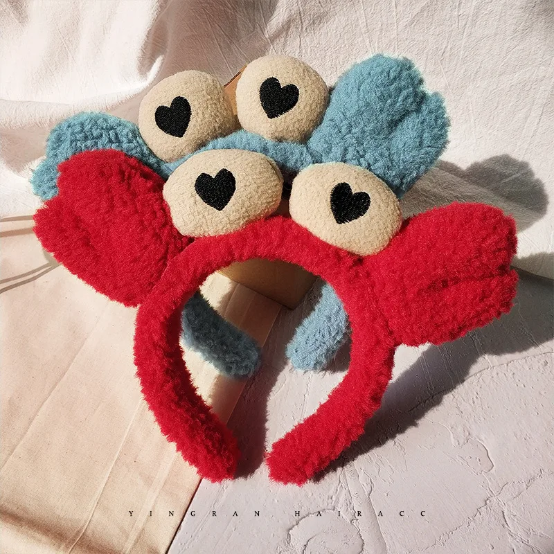 Korean online celebrity cartoon red crabs wash their faces with hairband women's anti-slip hair pressure headband 
Korean online celebrity cartoon red crabs wash their faces with hairband women's anti-slip hair pressure headband