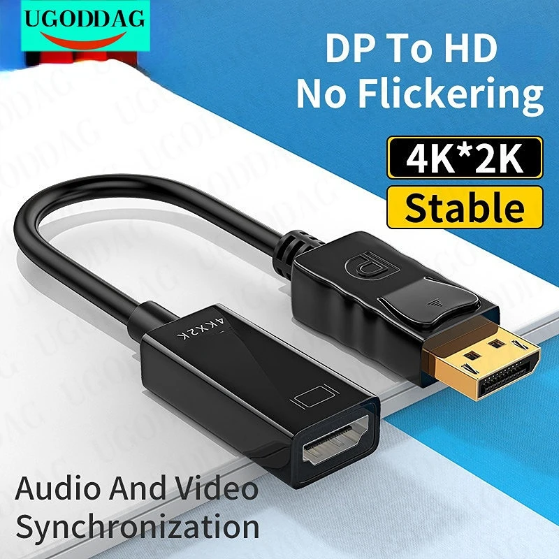 4K DisplayPort to HDMI-compatible Cable 1080p DP DisplayPort To HDTV Adapter Converter For PC TV Projector Apple MacBook Air Pro
4K DisplayPort to HDMI-compatible Cable 1080p DP DisplayPort To HDTV Adapter Converter For PC TV Projector Apple MacBook Air Pro