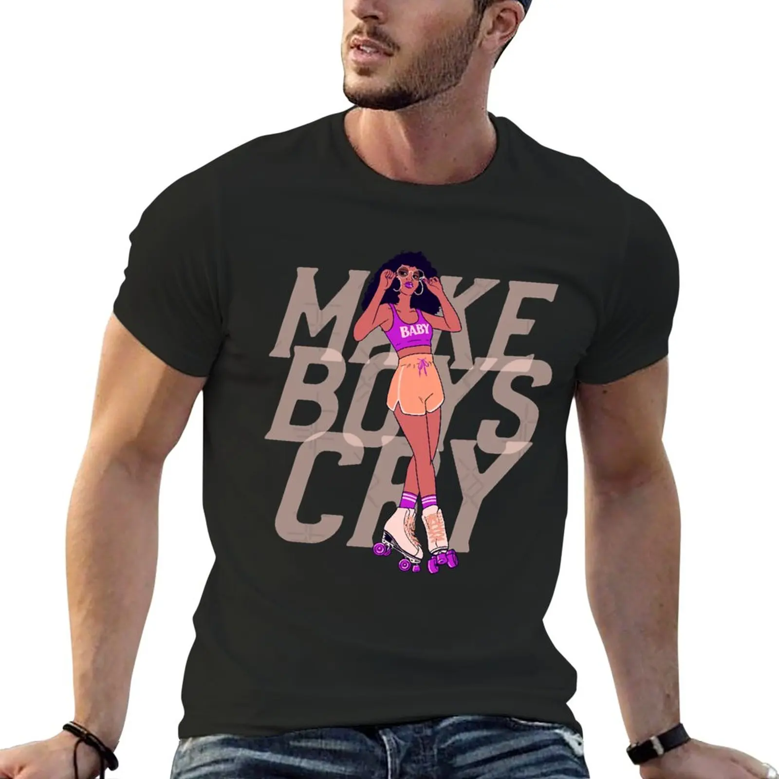 Футболка с графическим принтом «Make boys cry» (1), быстросохнущая футболка для мужчин
Футболка с графическим принтом «Make boys cry» (1), быстросохнущая футболка для мужчин