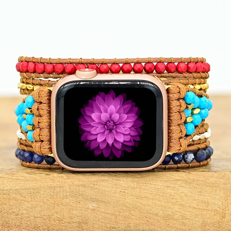 Natural Watch Strap For Apple Watch 8 7 Band 45mm 44mm 42mm 38 41 40mm Bohemian Women Men Bracelet Correa For iWatch Ultra 49mm
Natural Watch Strap For Apple Watch 8 7 Band 45mm 44mm 42mm 38 41 40mm Bohemian Women Men Bracelet Correa For iWatch Ultra 49mm