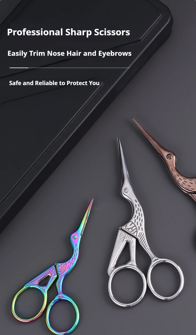 Large 11.5x5cm,Small 9.5x4.5cm Durable Vintage Cutters Embroidery Bird Crane Scissors Sewing Tool Shears Tailor Scissors Large 11.5x5cm,Small 9.5x4.5cm Durable Vintage Cutters Embroidery Bird Crane Scissors Sewing Tool Shears Tailor Scissors