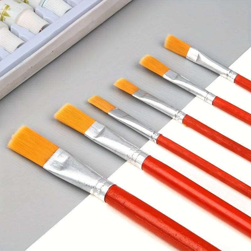 6pcs/Set,Watercolor Gouache Painting Pen Nylon Hair Wooden Handle Paint Brush Set Drawing Art Supplies Student Stationery
6pcs/Set,Watercolor Gouache Painting Pen Nylon Hair Wooden Handle Paint Brush Set Drawing Art Supplies Student Stationery