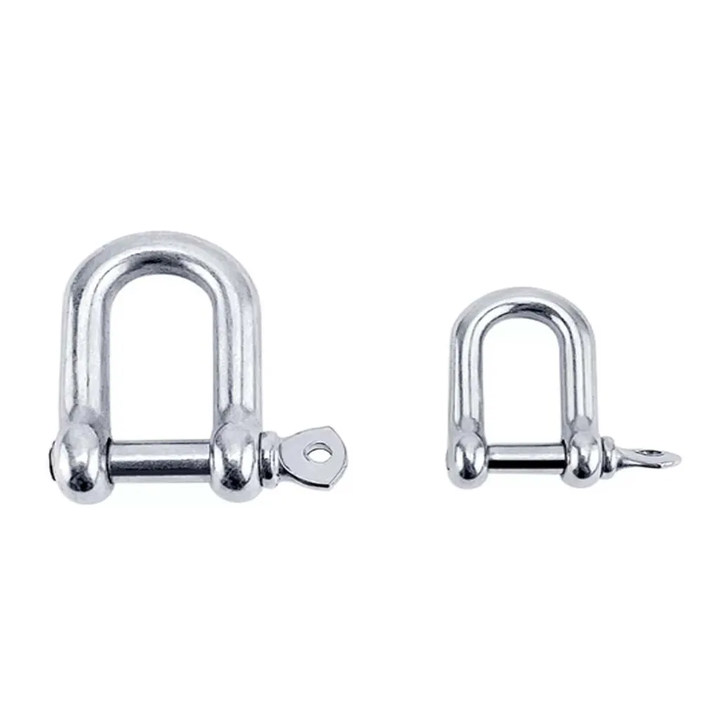 4PcStainless Steel 316 Staples Carabiner D Bow Shackle Clasp For Key Ring Keychain Hook Screw Joint Connector Buckle Boat Marine 
4PcStainless Steel 316 Staples Carabiner D Bow Shackle Clasp For Key Ring Keychain Hook Screw Joint Connector Buckle Boat Marine