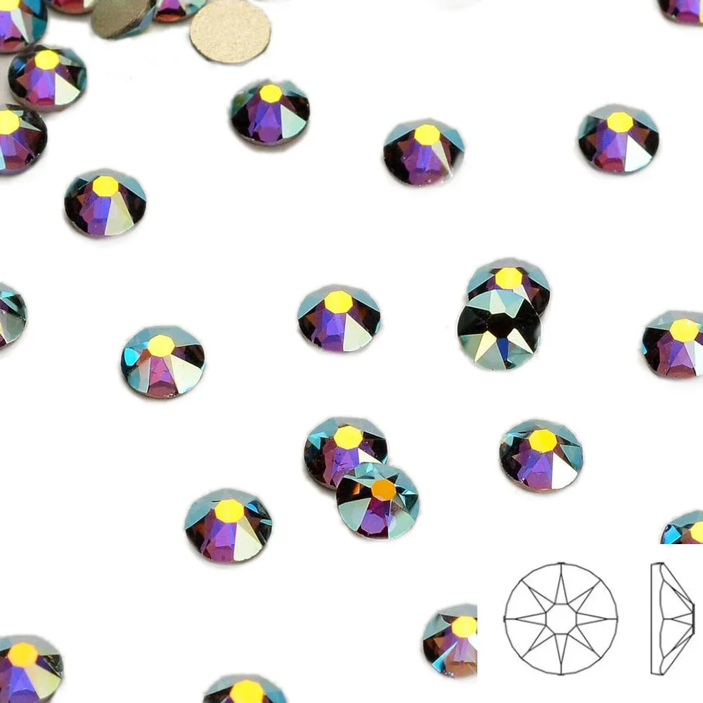 High Brilliance Black Diamond AB Shimmer FlatBack Non-HotFix Rhinestones Nail Art Crystal 16 Facets Cut 3D Nail Art Decorations
High Brilliance Black Diamond AB Shimmer FlatBack Non-HotFix Rhinestones Nail Art Crystal 16 Facets Cut 3D Nail Art Decorations