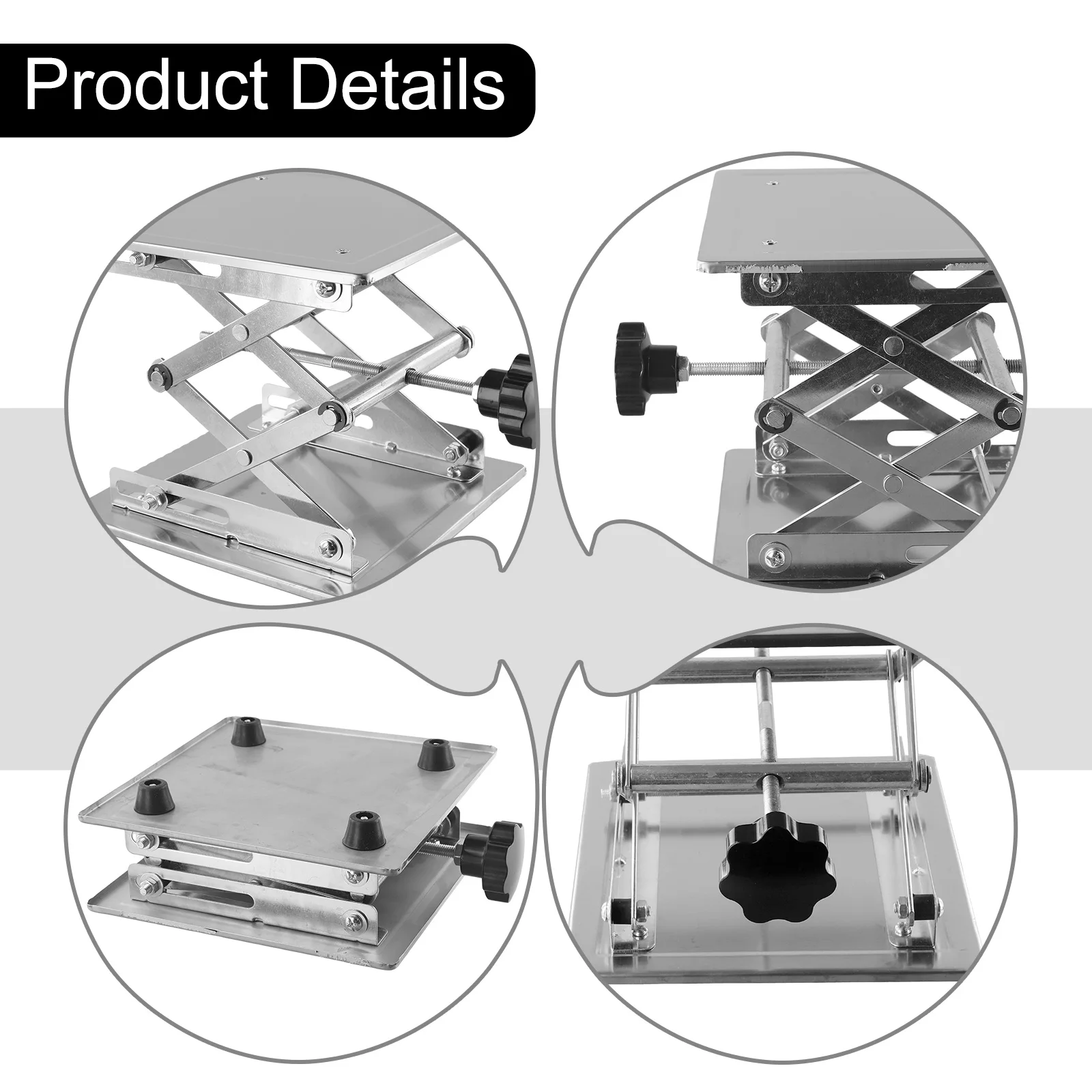 Aluminum Router Lift Table, Stable and durable, Suitable for experiments, Adjustable height, High grade material, Supports 10KG
Aluminum Router Lift Table, Stable and durable, Suitable for experiments, Adjustable height, High grade material, Supports 10KG