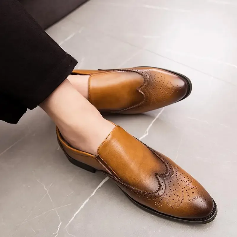 Men's Shoes Spring British Wild Black Work Height Increasing Bridegroom Men's Business Formal Casual Leather Shoes for Young Men
Men's Shoes Spring British Wild Black Work Height Increasing Bridegroom Men's Business Formal Casual Leather Shoes for Young Men