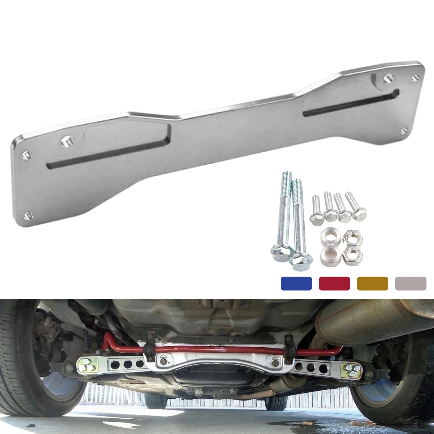 Aluminum Rear Low Subframe Strut Brace Plate for Civic ES EP3 01-05 Acura RSX DC5 02-06
Aluminum Rear Low Subframe Strut Brace Plate for Civic ES EP3 01-05 Acura RSX DC5 02-06
