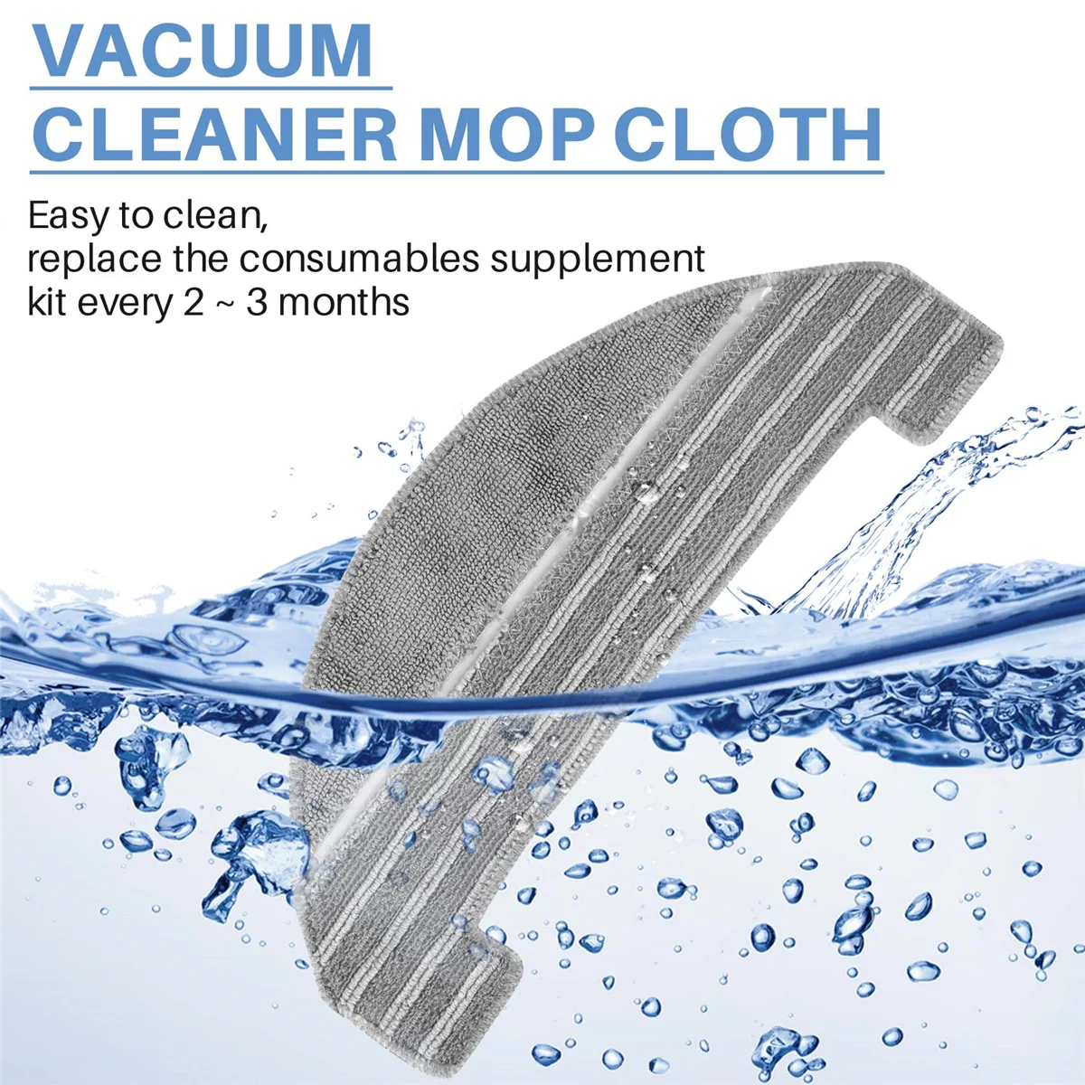 

3Pcs Mop Cloth for Proscenic M8 PRO/ Ultenic T10 Robot Vacuum Cleaner Household Cleaning Tools Accessories Replacement