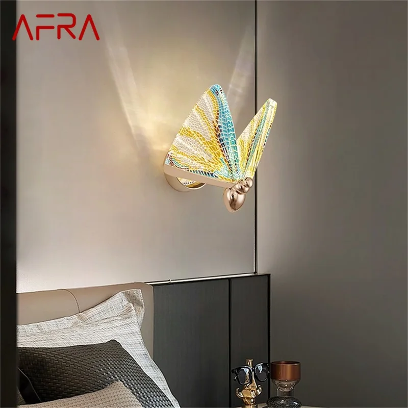 AFRA Nordic Creative Butterfly Wall Lights Sconces Modern LED Lamps Fixtures for Home Decoration
AFRA Nordic Creative Butterfly Wall Lights Sconces Modern LED Lamps Fixtures for Home Decoration