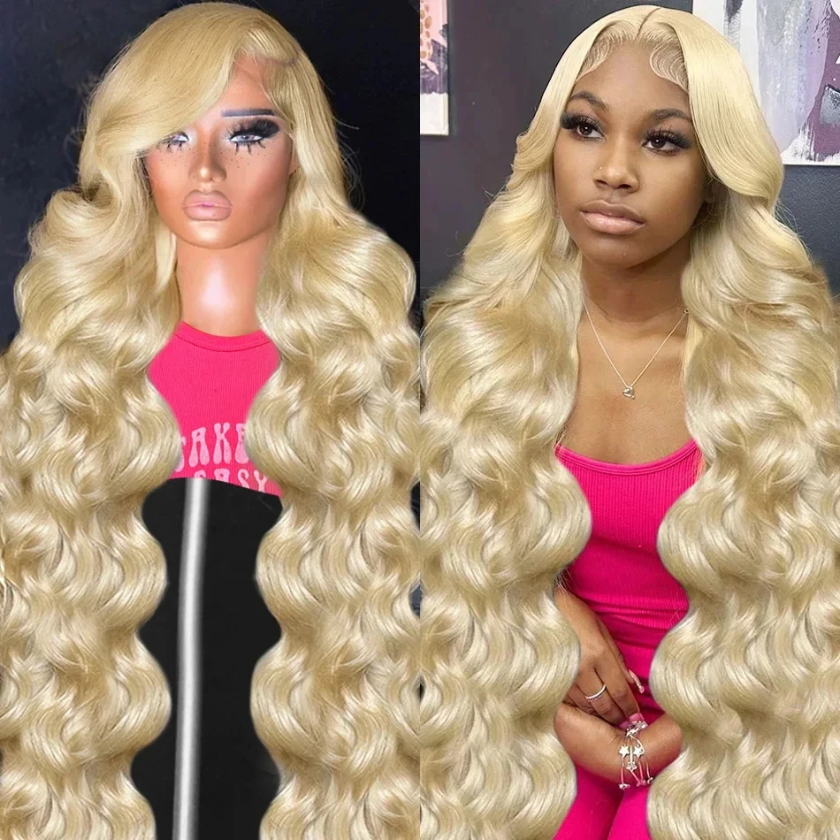 

13x4 613 Lace Front Human Hair Wigs Blonde Remy 13x6 Lace Fronta Wig Brazilian Body Wave Glueless Pre Plucked With Baby Hair