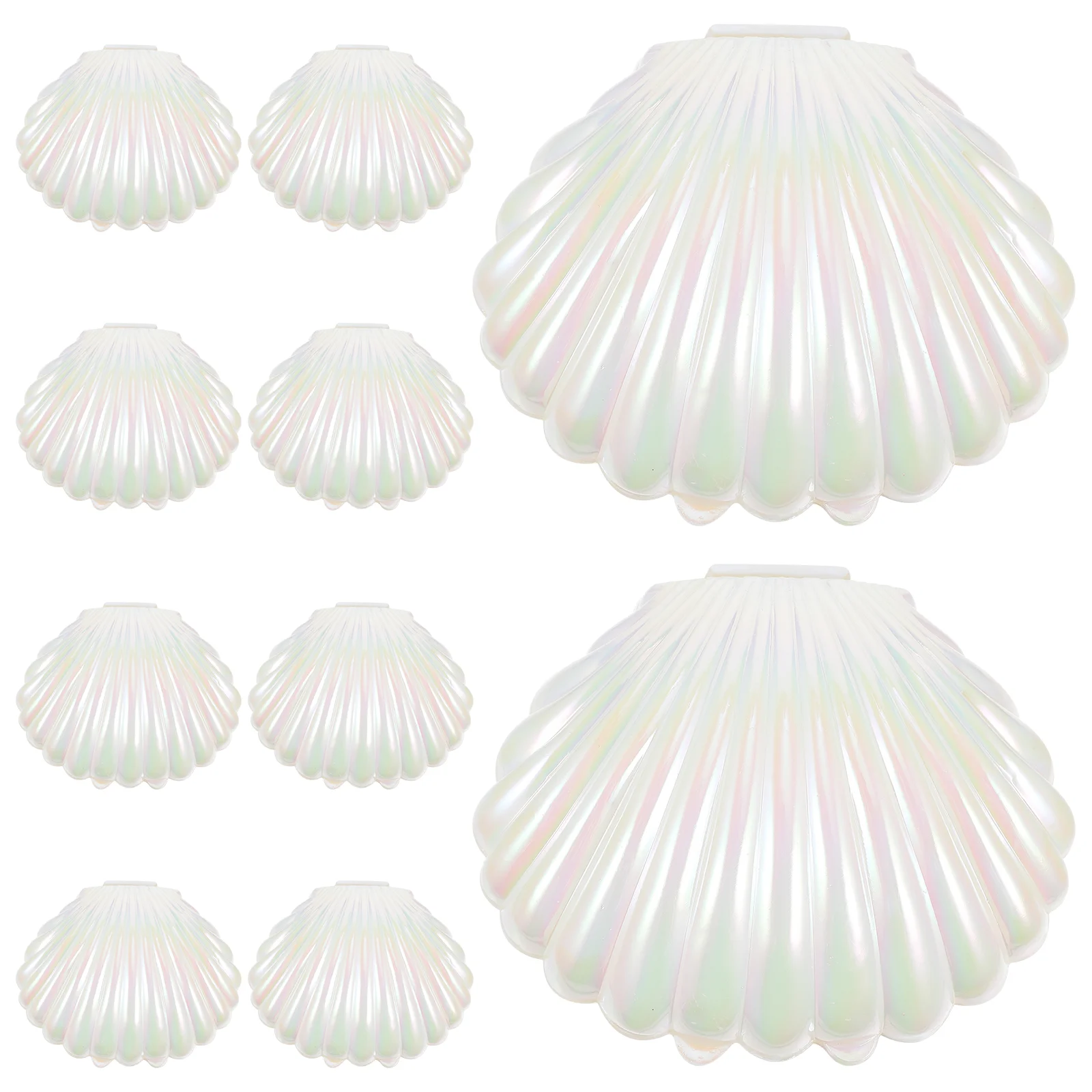 

Sea Shells Candy Boxes Seashell Containers Plastic Chocolate Box Creative Jewelry Holder Party Treat Boxes Wedding Birthday