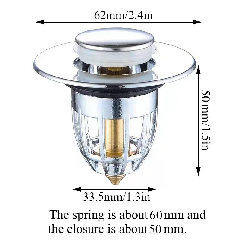 1/3pcs ABS/copper Core Waterproof Bathroom Sink Plug Stopper Wash Basin-Core Bounce Up Drain Filter Bathroom-Fixture
1/3pcs ABS/copper Core Waterproof Bathroom Sink Plug Stopper Wash Basin-Core Bounce Up Drain Filter Bathroom-Fixture