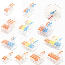 Mini Quick Transparent Universal Wire Connector Compact Conductor Spring Splicing Wiring Connector Home Push-in Terminal Block
Mini Quick Transparent Universal Wire Connector Compact Conductor Spring Splicing Wiring Connector Home Push-in Terminal Block