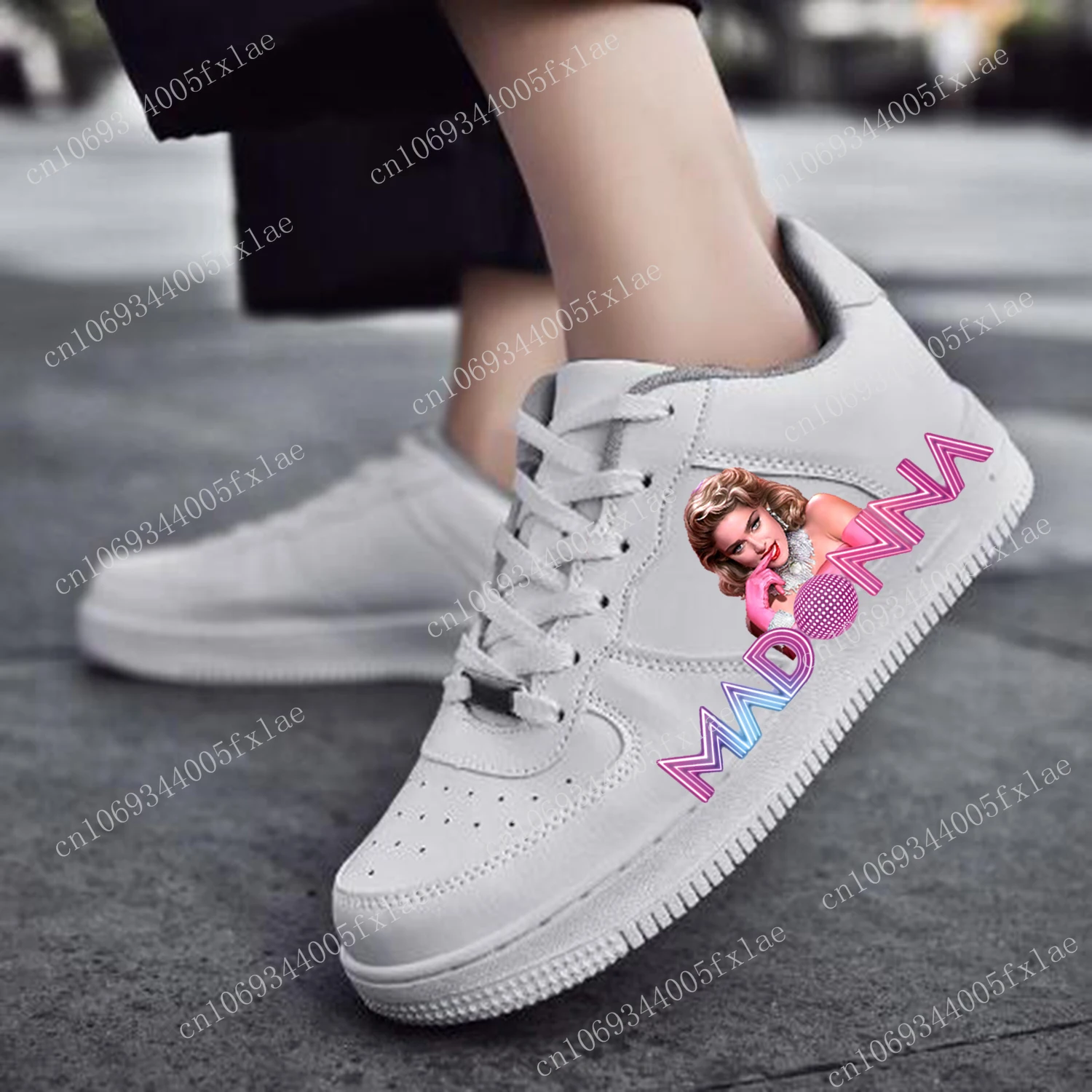 Madonna AF Basketball Mens Womens Sports Running High Quality Flats Force Sneakers Lace Up Mesh Customized Made Shoe White
Madonna AF Basketball Mens Womens Sports Running High Quality Flats Force Sneakers Lace Up Mesh Customized Made Shoe White